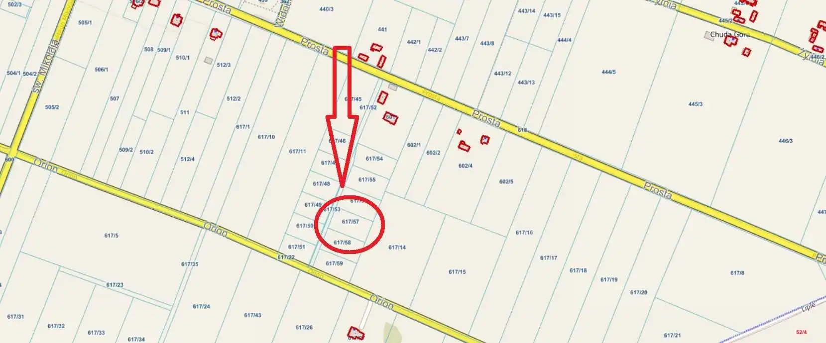 Działka budowlana Radomice 1421m2